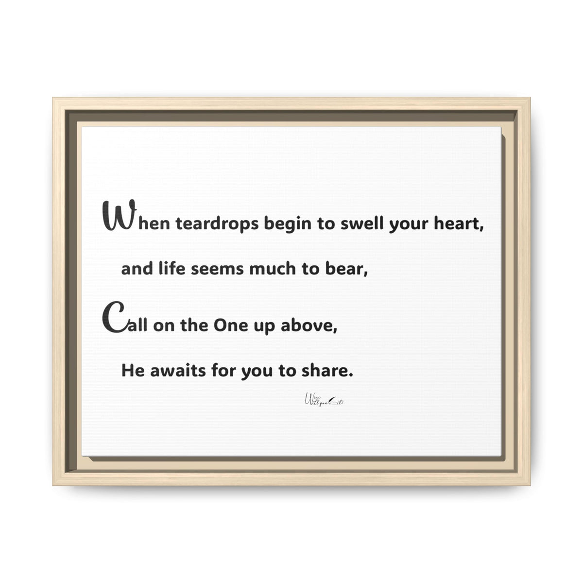 Matte Canvas, Framed (Multi-color)