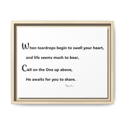 Matte Canvas, Framed (Multi-color)