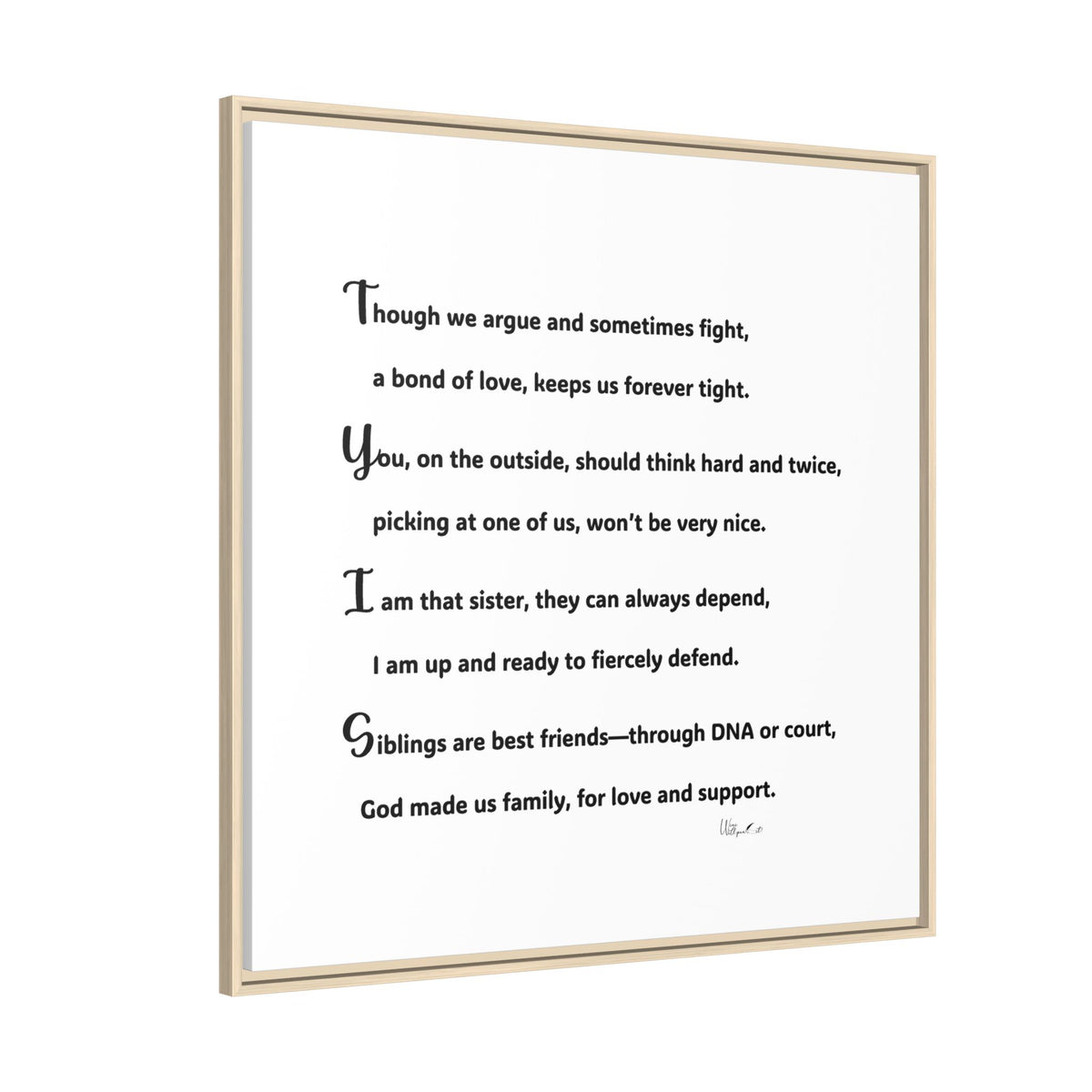 Matte Canvas, Framed (Multi-color)