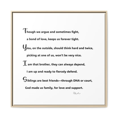 Matte Canvas, Framed (Multi-color)