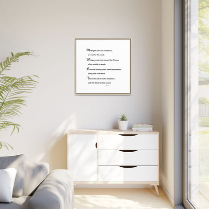 Matte Canvas, Framed (Multi-color)