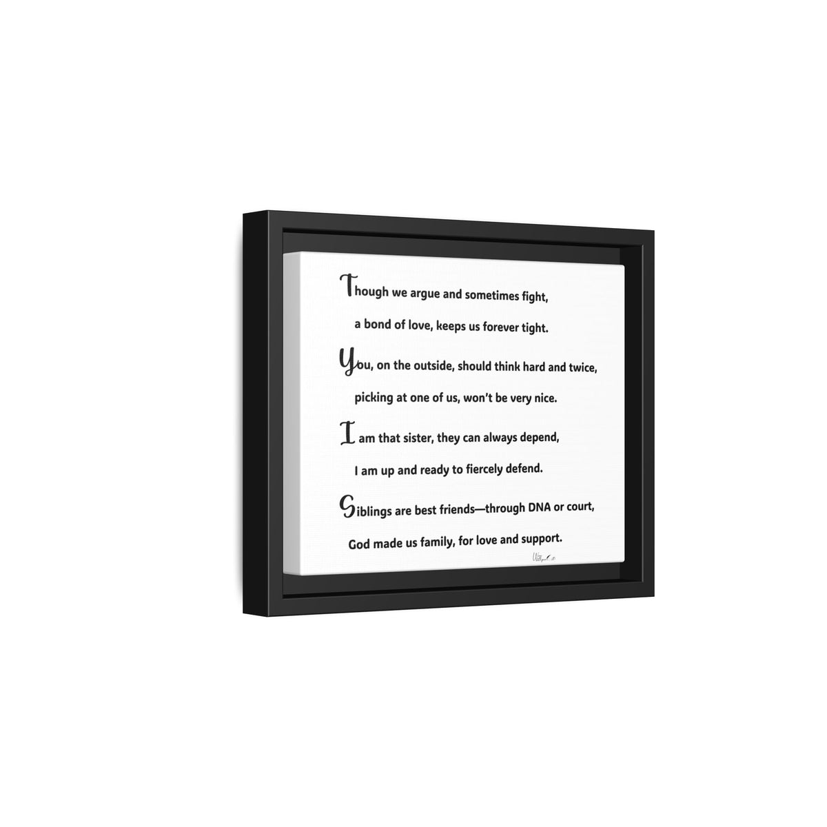 Matte Canvas, Framed (Multi-color)