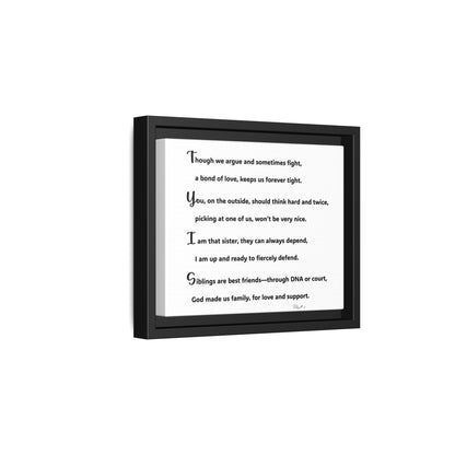 Matte Canvas, Framed (Multi-color)