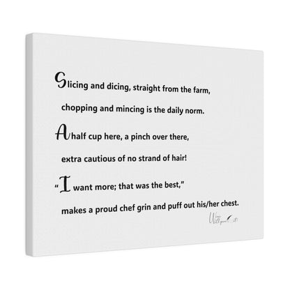 Matte Canvas, Stretched, 0.75&quot;