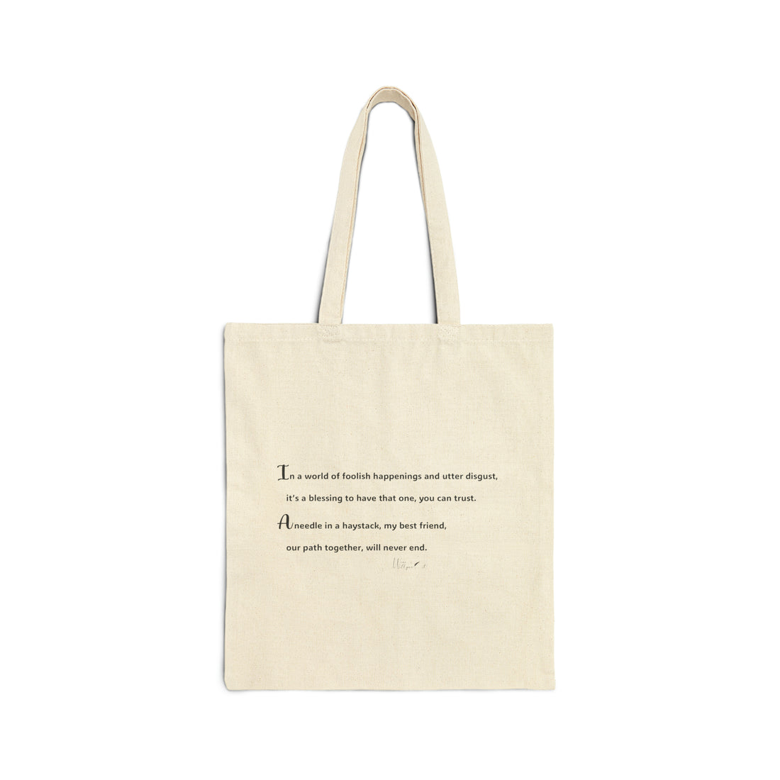Cotton Canvas Tote Bag