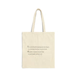 Cotton Canvas Tote Bag