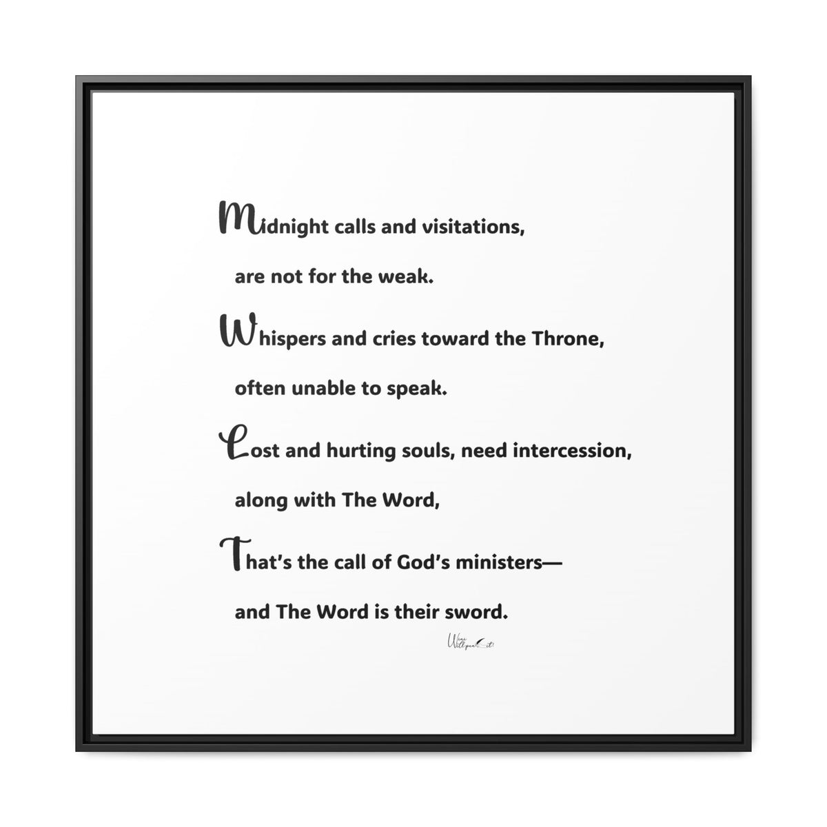 Matte Canvas, Framed (Multi-color)