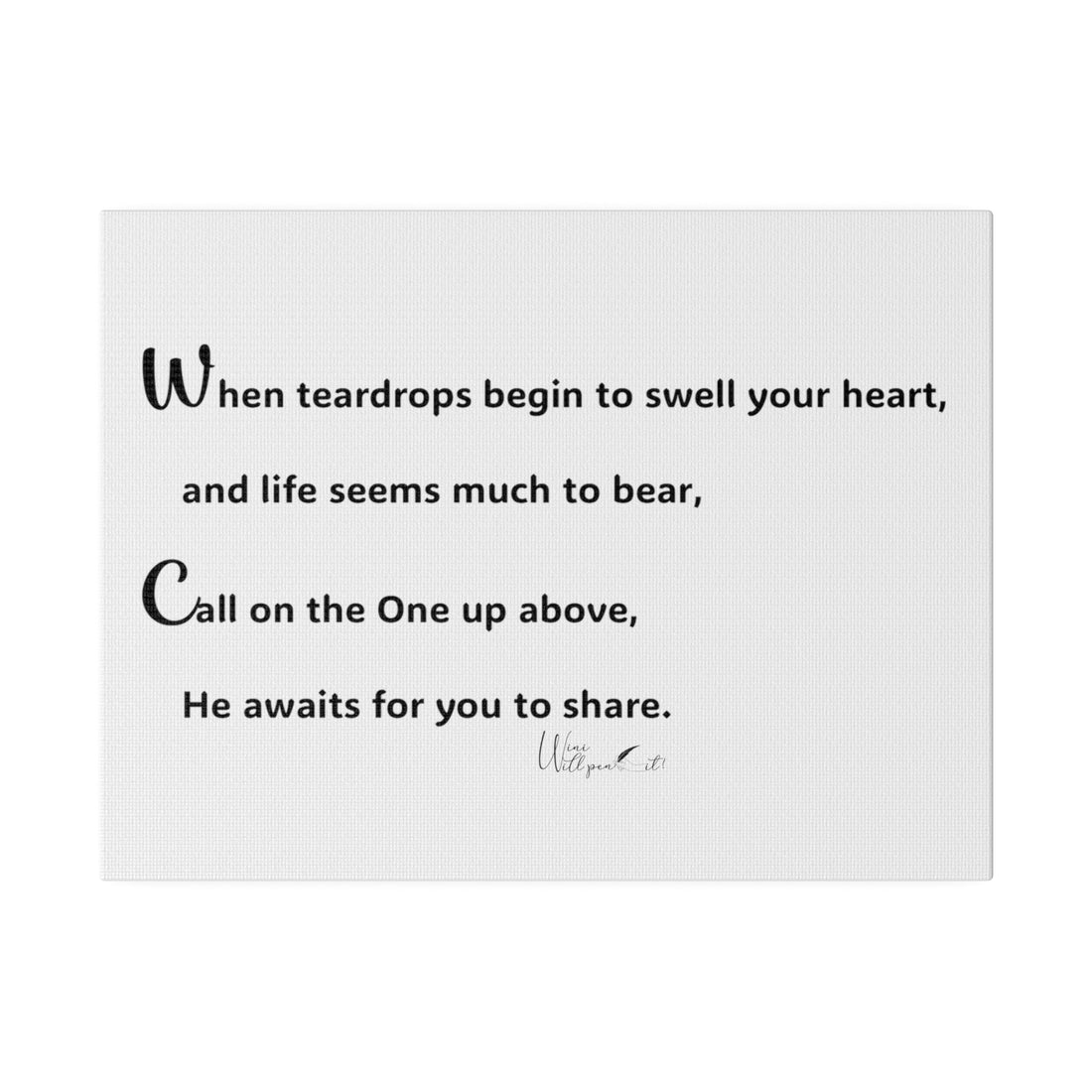 Matte Canvas, Stretched, 0.75"