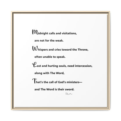 Matte Canvas, Framed (Multi-color)