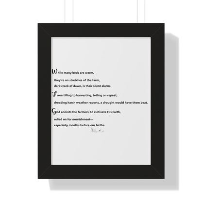 Framed Vertical Poster