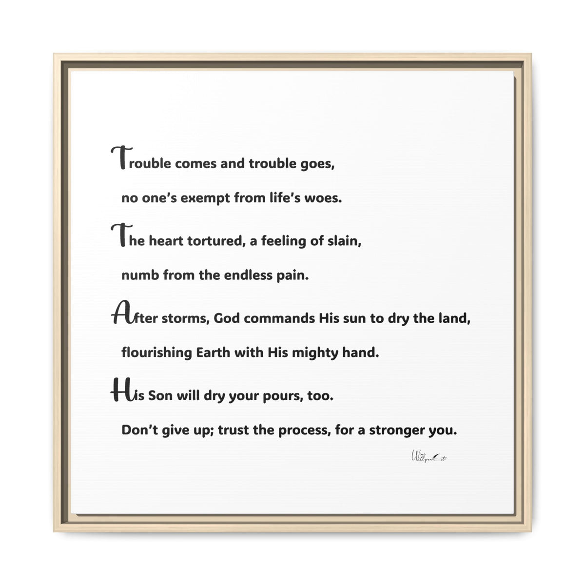 Matte Canvas, Framed (Multi-color)