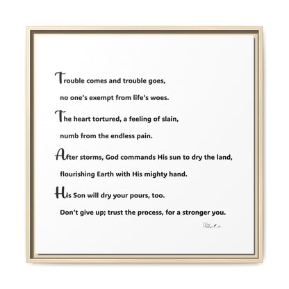 Matte Canvas, Framed (Multi-color)