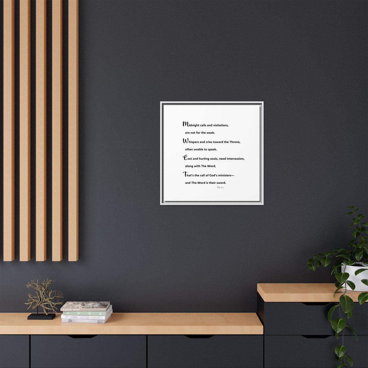 Matte Canvas, Framed (Multi-color)