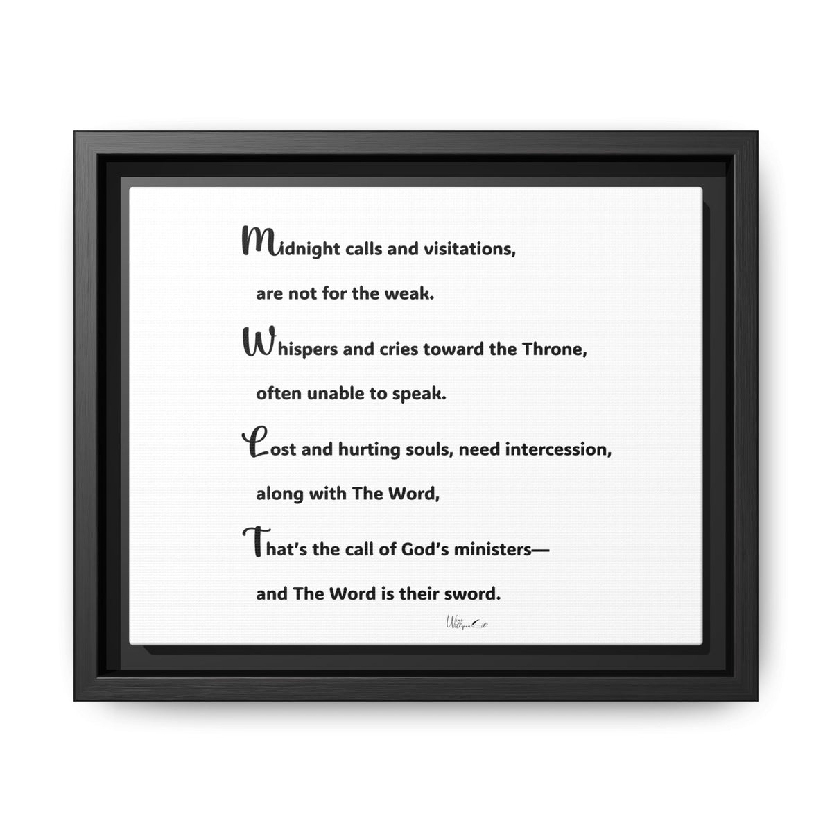 Matte Canvas, Framed (Multi-color)