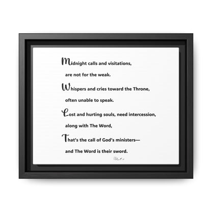 Matte Canvas, Framed (Multi-color)