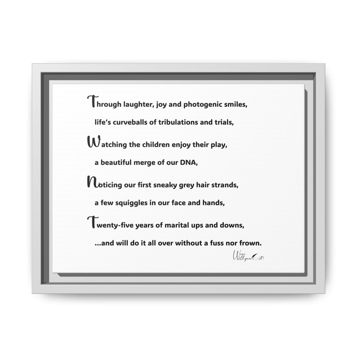 Matte Canvas, Framed (Multi-color)