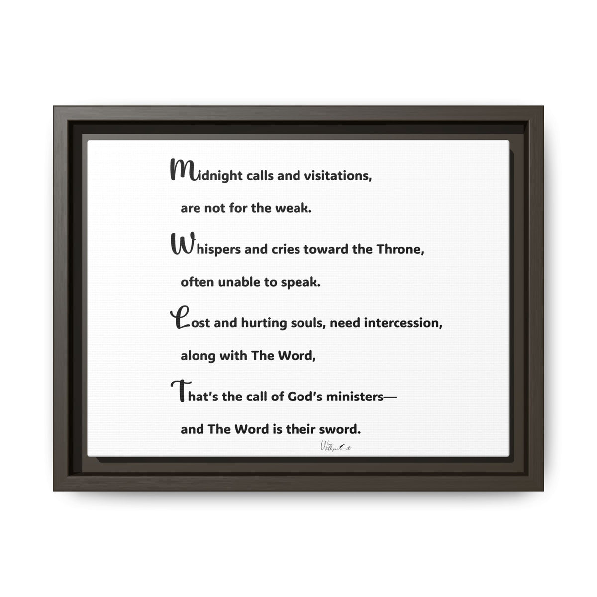 Matte Canvas, Framed (Multi-color)