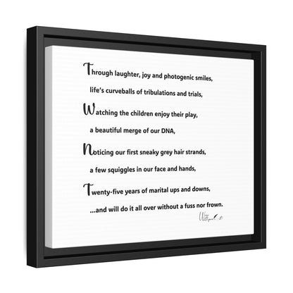 Matte Canvas, Framed (Multi-color)