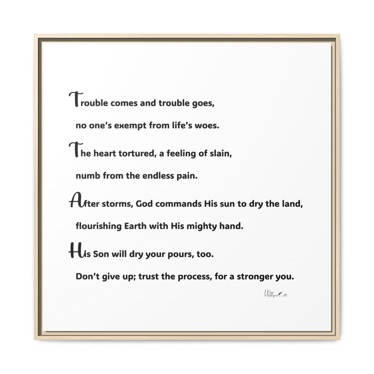Matte Canvas, Framed (Multi-color)