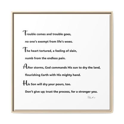 Matte Canvas, Framed (Multi-color)