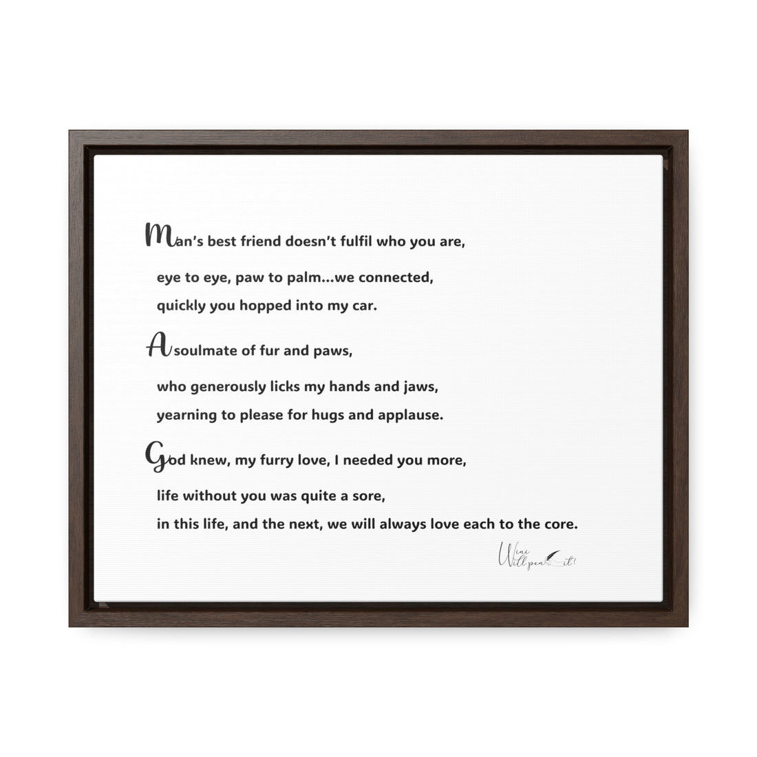 Gallery Canvas Wraps, Horizontal Frame