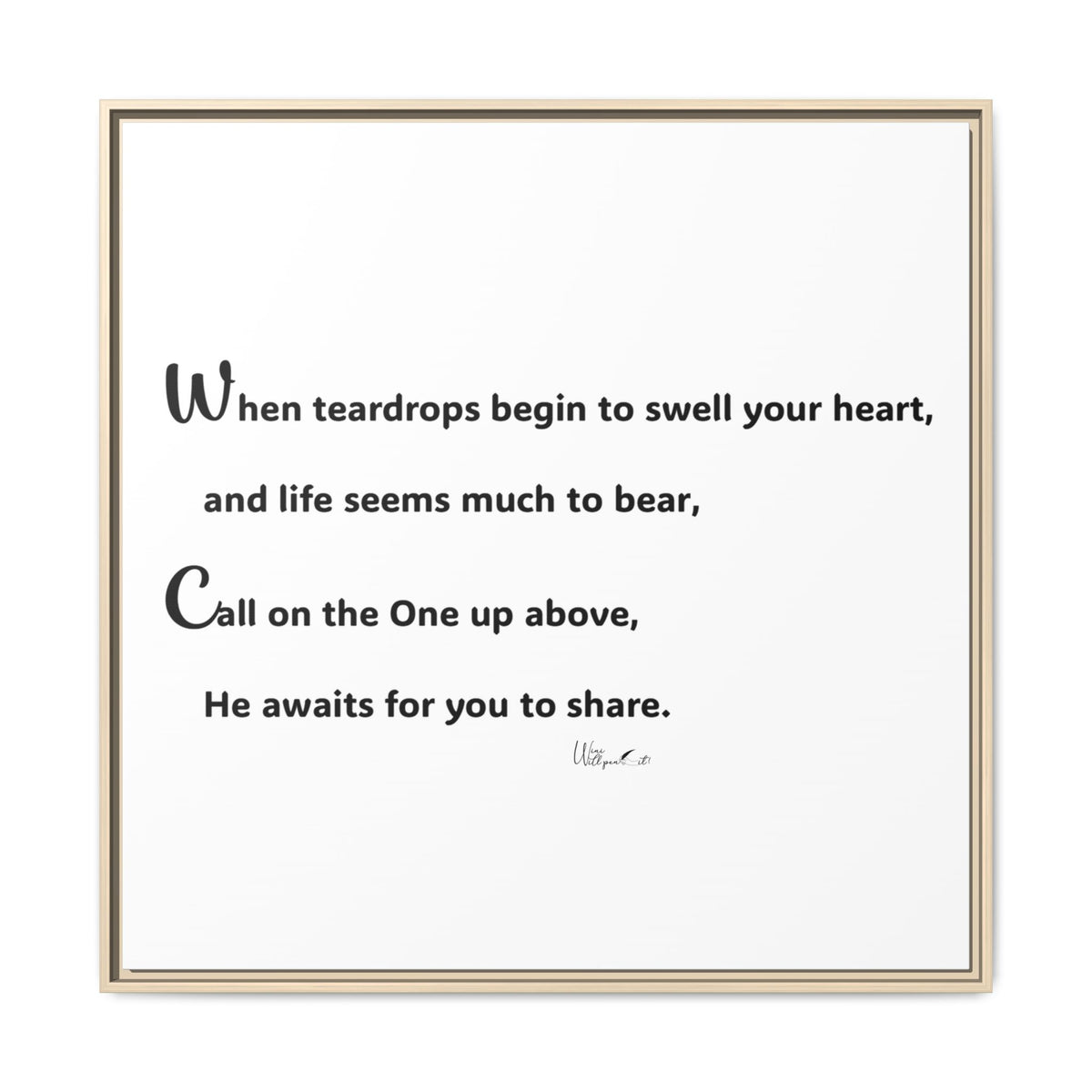 Matte Canvas, Framed (Multi-color)