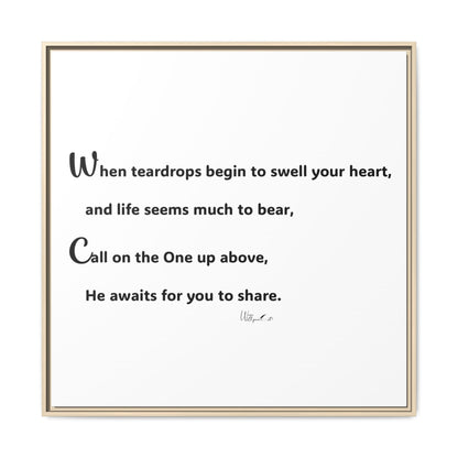 Matte Canvas, Framed (Multi-color)