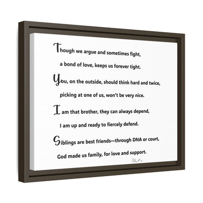 Matte Canvas, Framed (Multi-color)