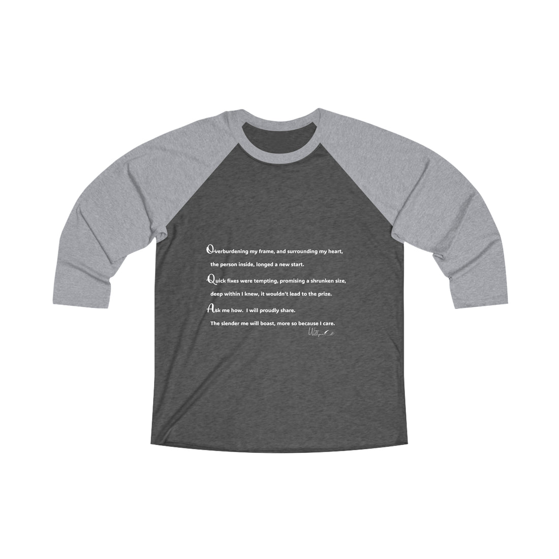 Unisex Tri-Blend 3\4 Raglan Tee