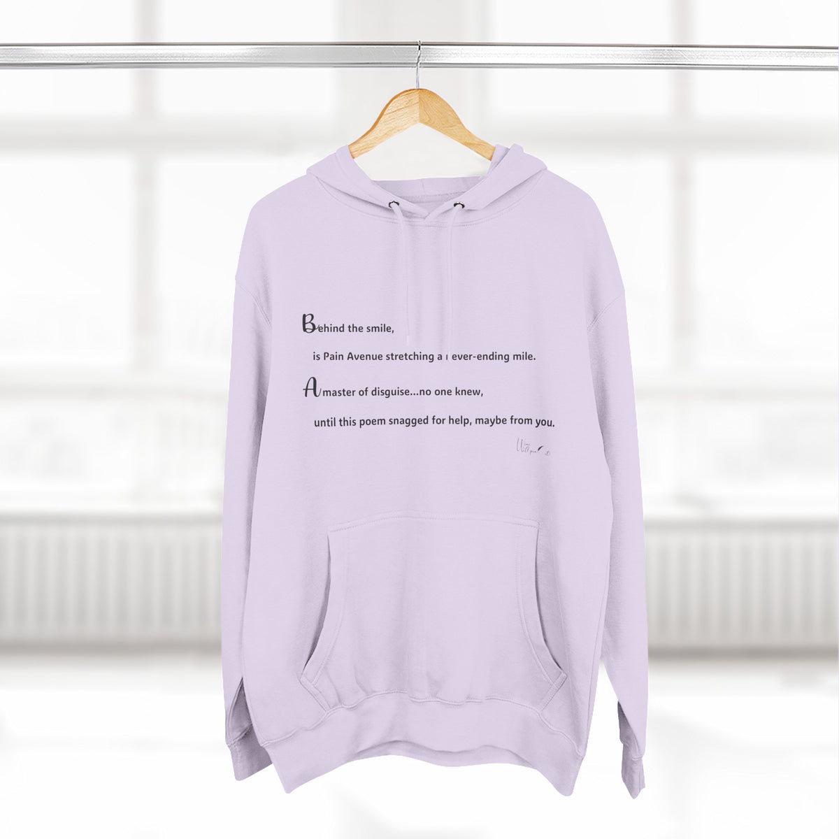 Three-Panel Fleece Hoodie