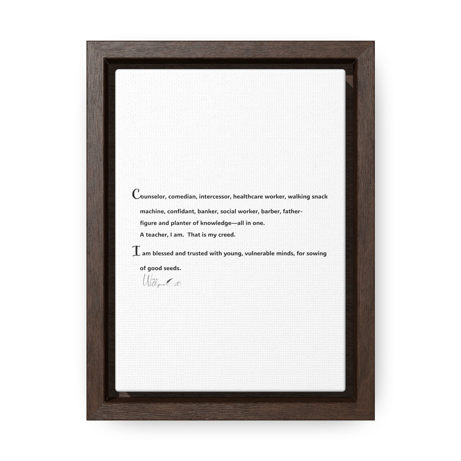 Gallery Canvas Wraps, Vertical Frame