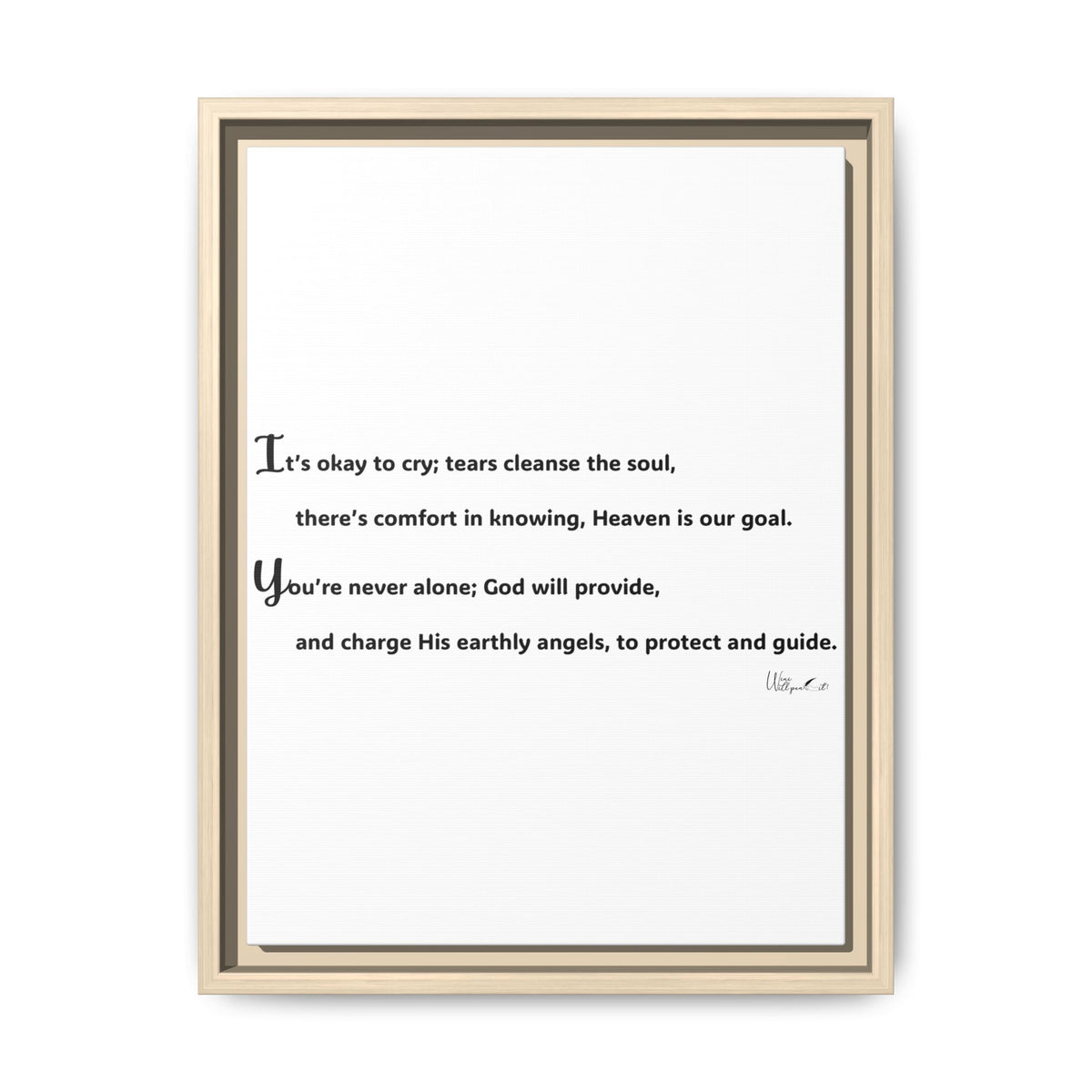 Matte Canvas, Framed (Multi-color)