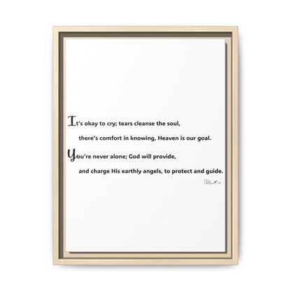 Matte Canvas, Framed (Multi-color)