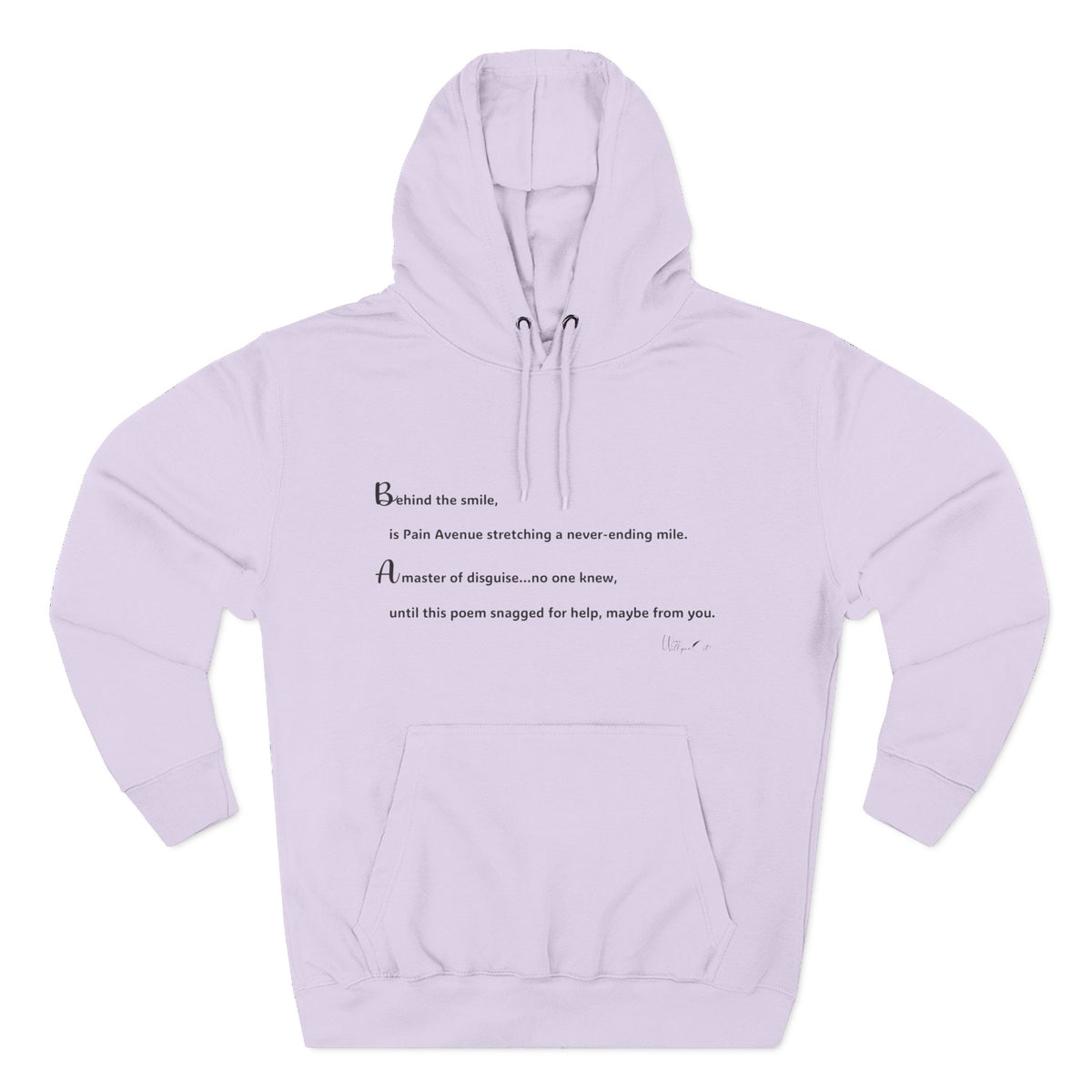 Three-Panel Fleece Hoodie