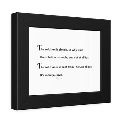 Framed Paper Posters