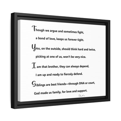 Matte Canvas, Framed (Multi-color)