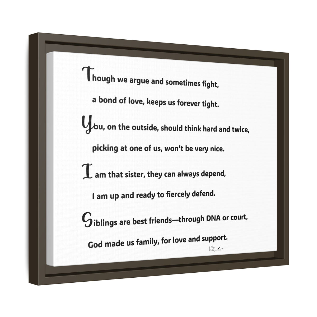 Matte Canvas, Framed (Multi-color)