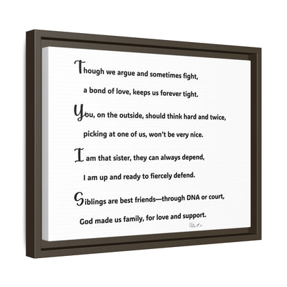 Matte Canvas, Framed (Multi-color)