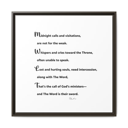 Matte Canvas, Framed (Multi-color)