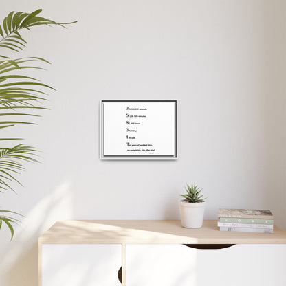 Matte Canvas, Framed (Multi-color)