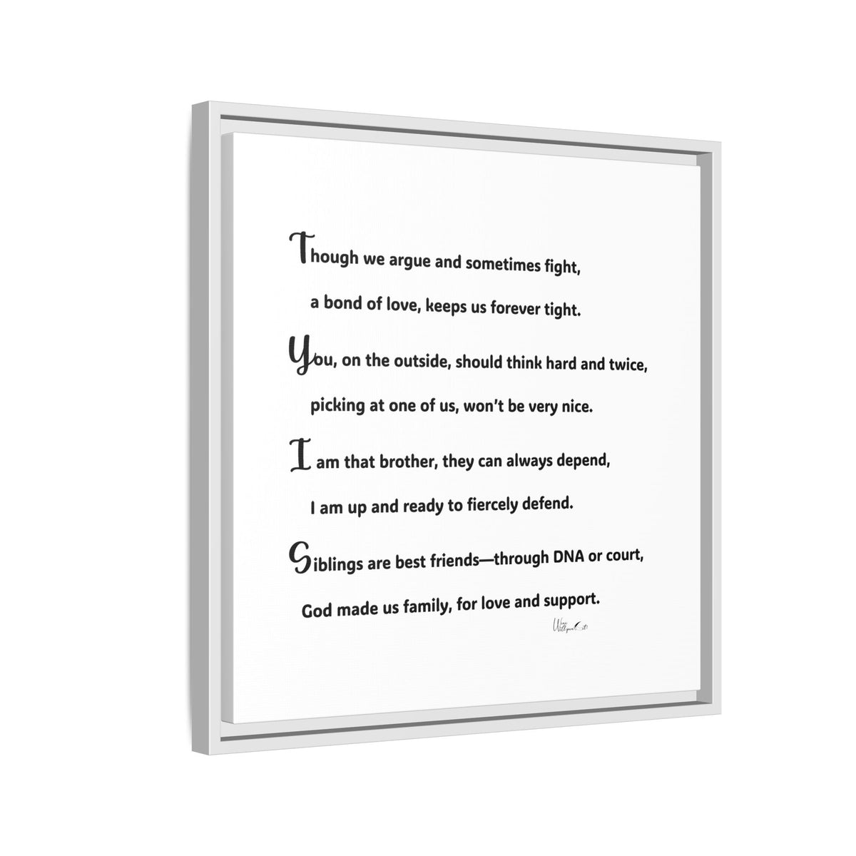 Matte Canvas, Framed (Multi-color)