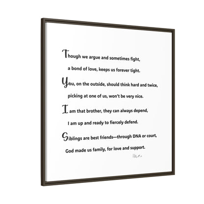 Matte Canvas, Framed (Multi-color)
