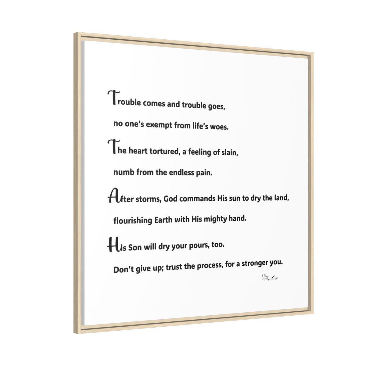 Matte Canvas, Framed (Multi-color)
