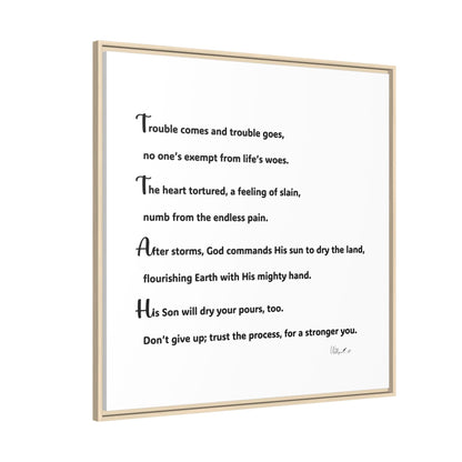 Matte Canvas, Framed (Multi-color)