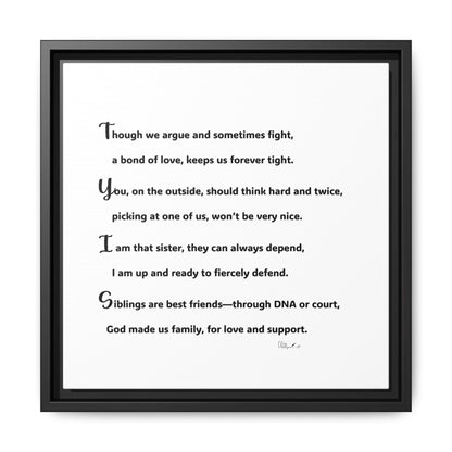 Matte Canvas, Framed (Multi-color)