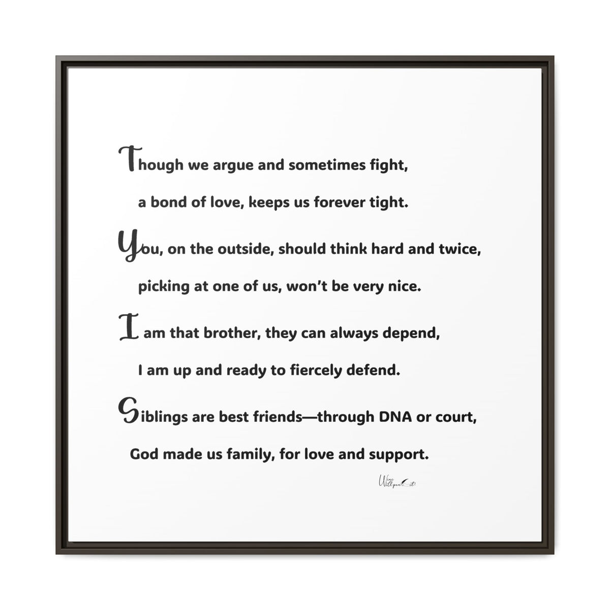 Matte Canvas, Framed (Multi-color)