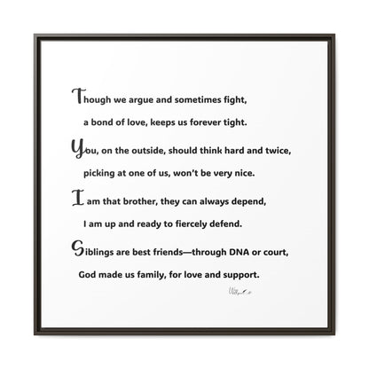 Matte Canvas, Framed (Multi-color)