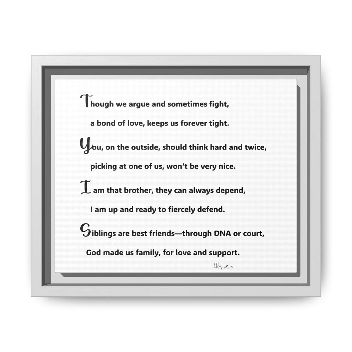 Matte Canvas, Framed (Multi-color)