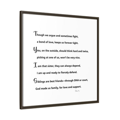 Matte Canvas, Framed (Multi-color)