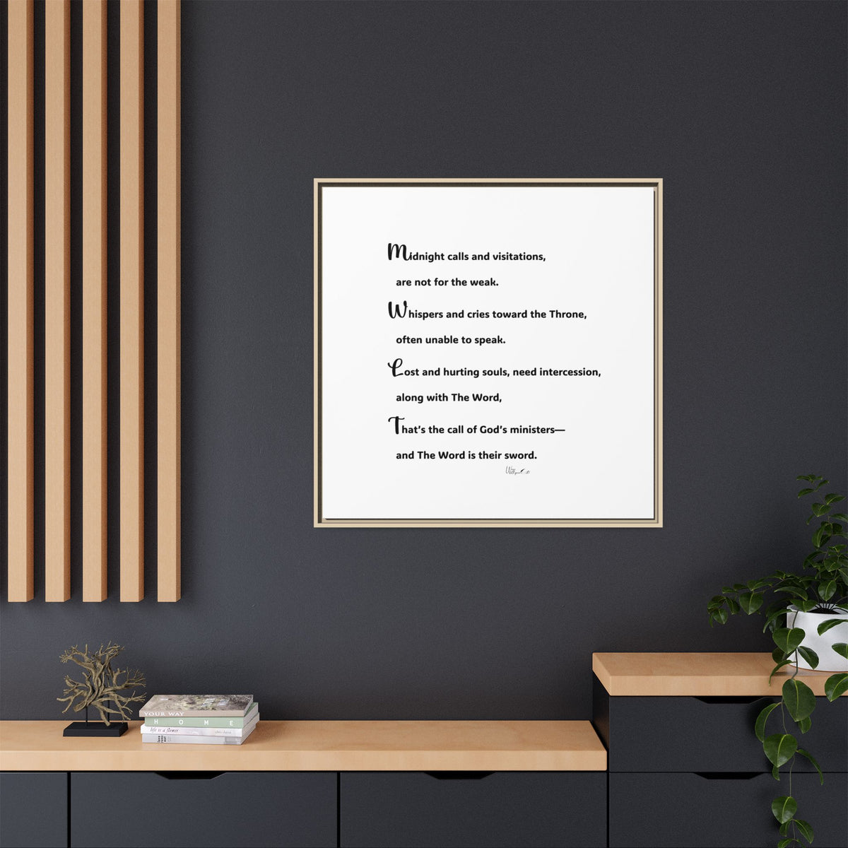 Matte Canvas, Framed (Multi-color)